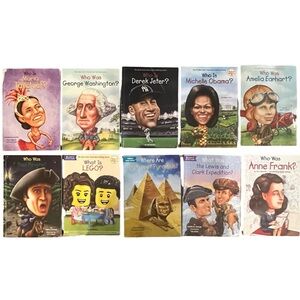 Who Was/Who Is Book Collection Lot of 10 Books